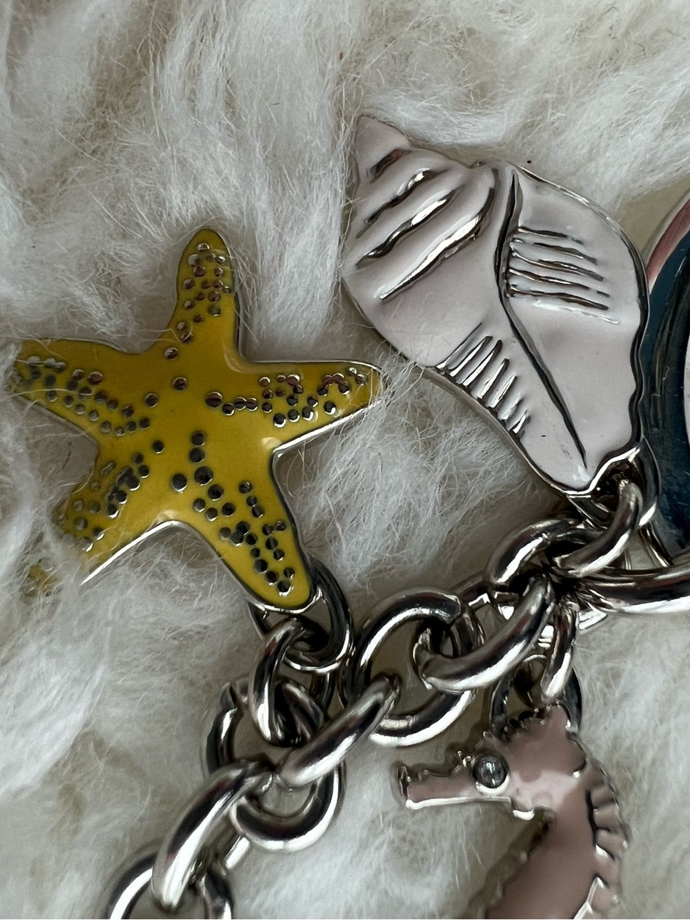 Coach VINTAGE Sea Life Cluster Charm Keychain - Picture 5 of 7